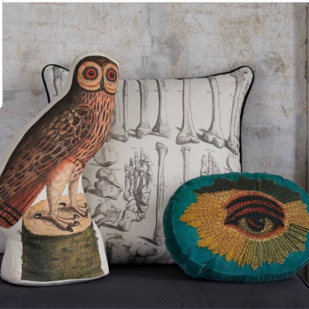 John Derian Beaded Velvet Eye Pillow